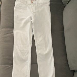 Abercrombie and Fitch white skinny jeans!